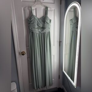 Birdy Grey Sage Green Bridesmaid Dress Pleated Maxi XL